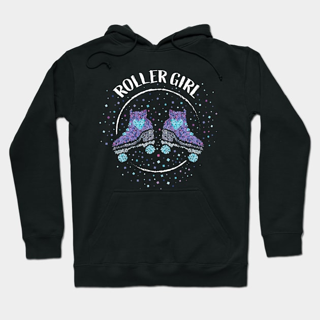 Roller Girl Roller Skates Roller Skating Hoodie by Kater Karl